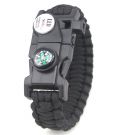 Bermunavy Paracord Survival Bracelet, 20 in 1 with Compass SOS LED Light Emergency 