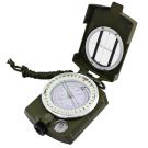 Waterproof Hiking Military Navigation Compass with Pouch Lanyard (Army Green)