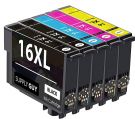 Expand Compressed XL Printer Cartridges for Epson WorkForce 1 set (5pcs)