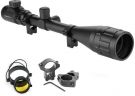 NAIZY Rifle Scope 6-24x50AOEG Red and Green Target Point with 11mm Mounting 