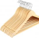Wooden Coat Hangers Set of 10pcs