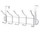 OEM Over The Door 10 Hooks Chrome Hanger Rack For Clothes - Towels