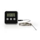 NEDIS Digital thermometer and timer for grilling (KATH105BK)
