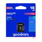 GOODRAM Memory Card microSD SD 16GB CLASS 10 UHS I 100MB/s with adapter (M1AA-0160R12)