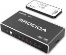 Mrocioa HDMI Switch 5 In 1 Out 4K and 3D Hdmi Switcher Box with Remote