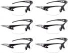 Sunerly Kids Outdoor Game Protective Goggles Safety Glasses for Nerf N-Strike Elite Shooting Game Black Frame Leg (OEM) (6 PCS)