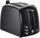 Russell Hobbs Textures Plus 2-Slice extra wide slots Toaster 850W Black (22601-56)
