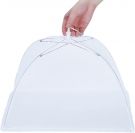 Polyester Mesh food folding Cover - White (43cm)